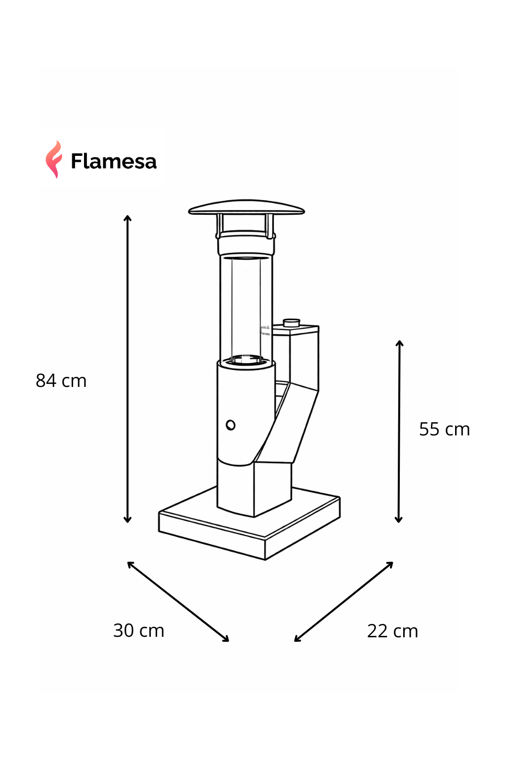 Flamesa Inferno Mini Nahaufnahme – Mini Pelletofen