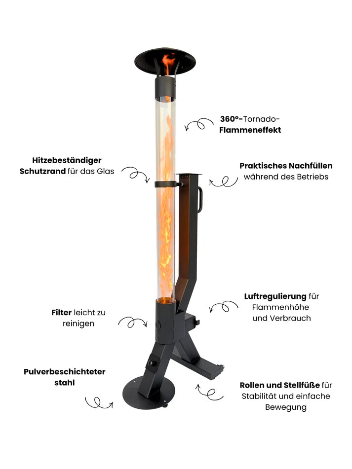 Pelletofen-Startset – Flamesa® Flare – Komplettset inkl. Zubehör