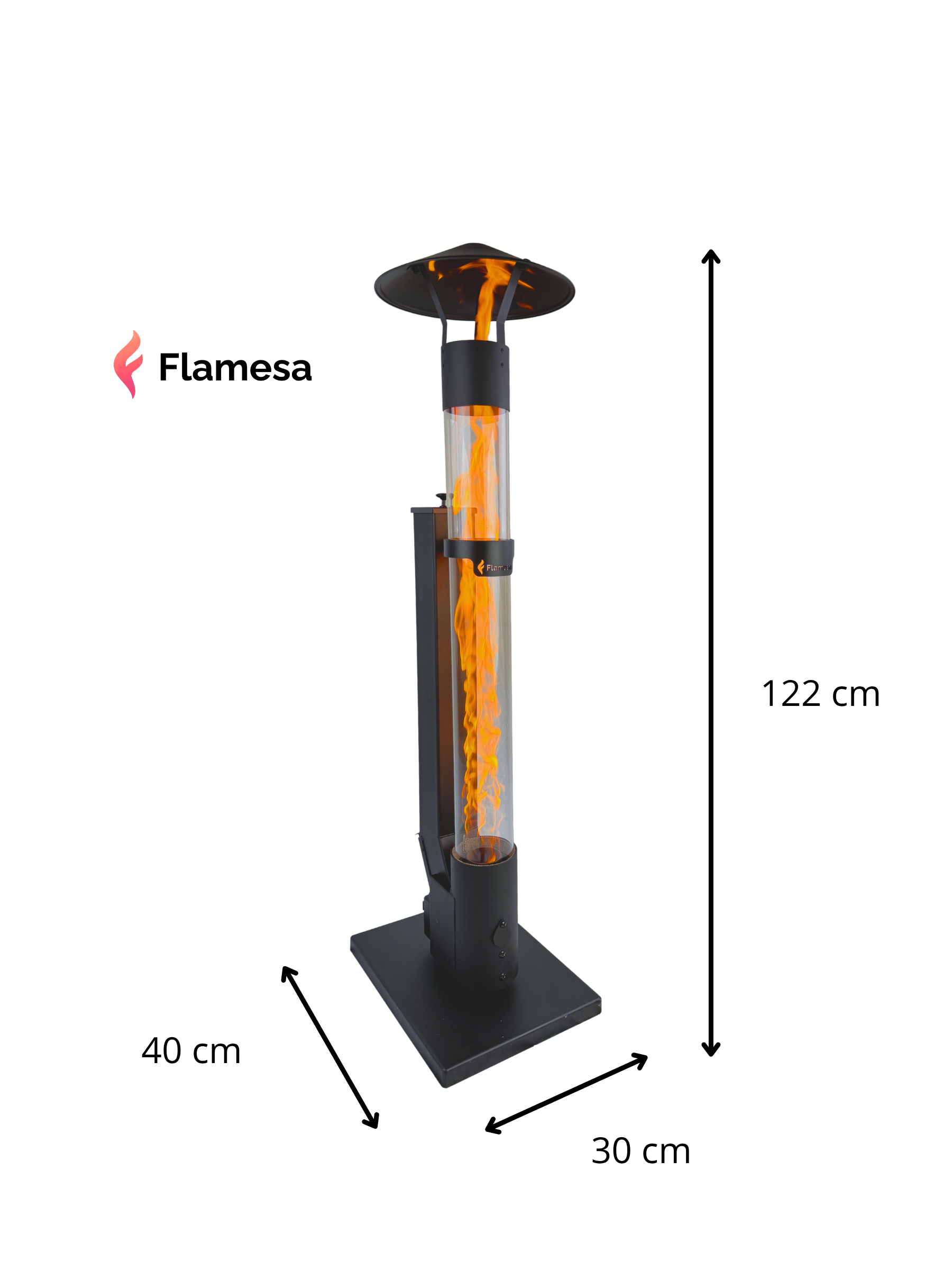 Flamesa® Avara – Kompakter Pelletofen für draußen Flamesa.de