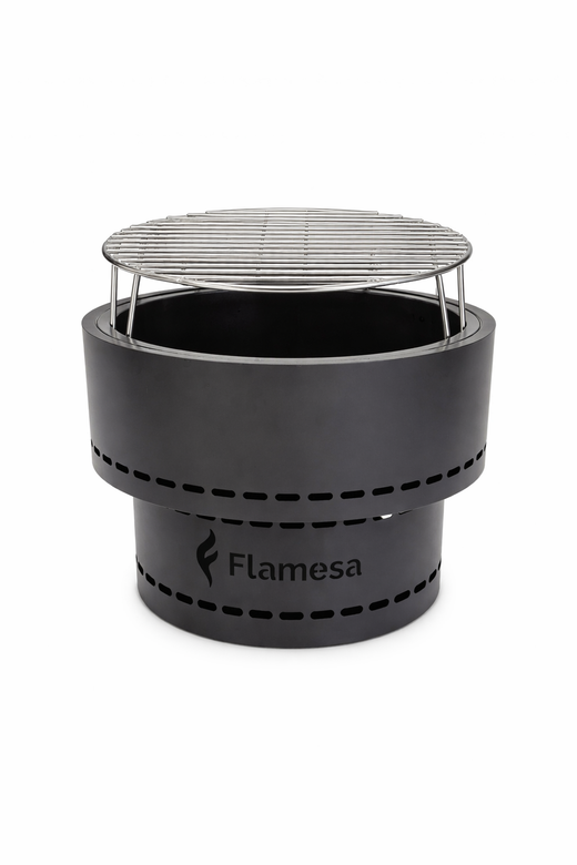 Flamesa Flame – Rauchfreier (Pellet-)Feuerkorb für den Außenbereich