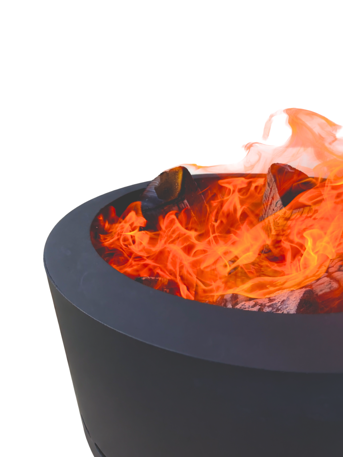 Detailaufnahme von Flammen und Brennkammer des Flamesa Flame