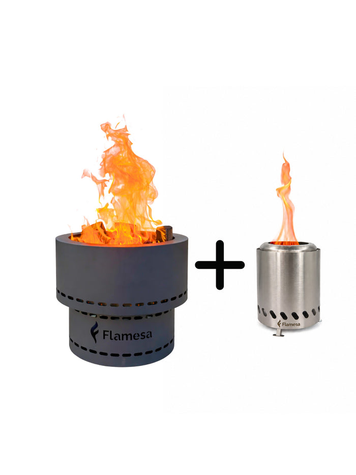 Flamesa® Flame – Rauchfreie Pellet-Feuerschale für den Außenbereich