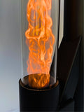 Flamesa Lumina – Design-Pelletofen-Terrassenheizer für draußen mit Tisch Flamesa.de