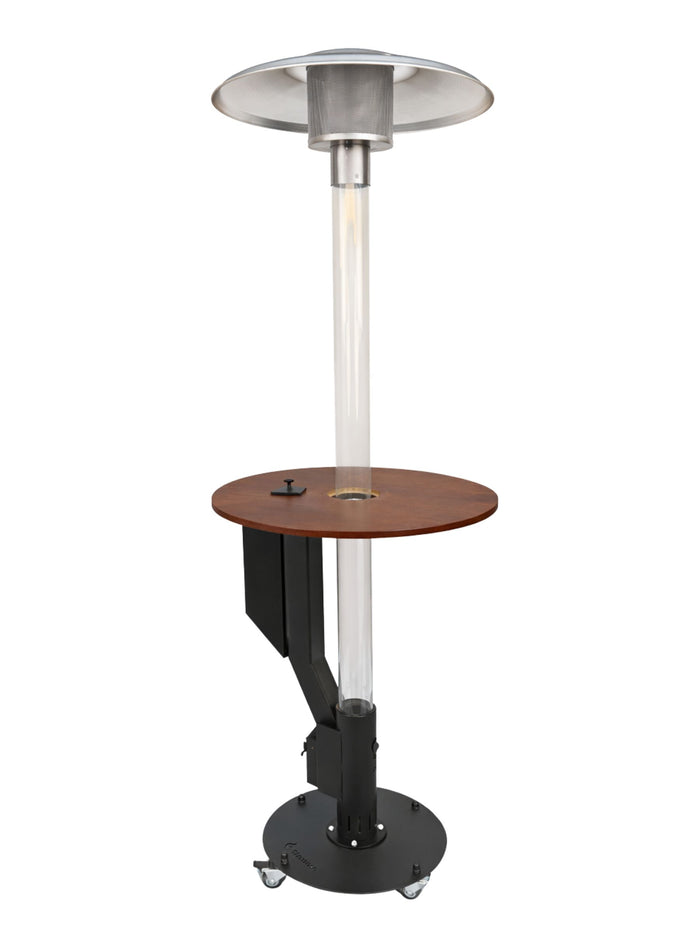 Flamesa® Solaro – Premium Pellet-Feuertisch & Terrassenheizer – 220cm